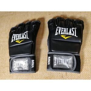 Everlast MMA Kickboxing Gloves Level II Black & Mesh Open Box Women's Sm/Med
